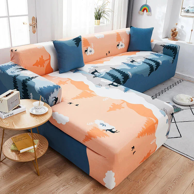 Corner Sofa Cover - Cherury - Adaptable & Expandable - The Sofa Cover Crafter 