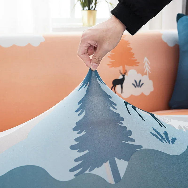 Corner Sofa Cover - Cherury - Adaptable & Expandable - The Sofa Cover Crafter 