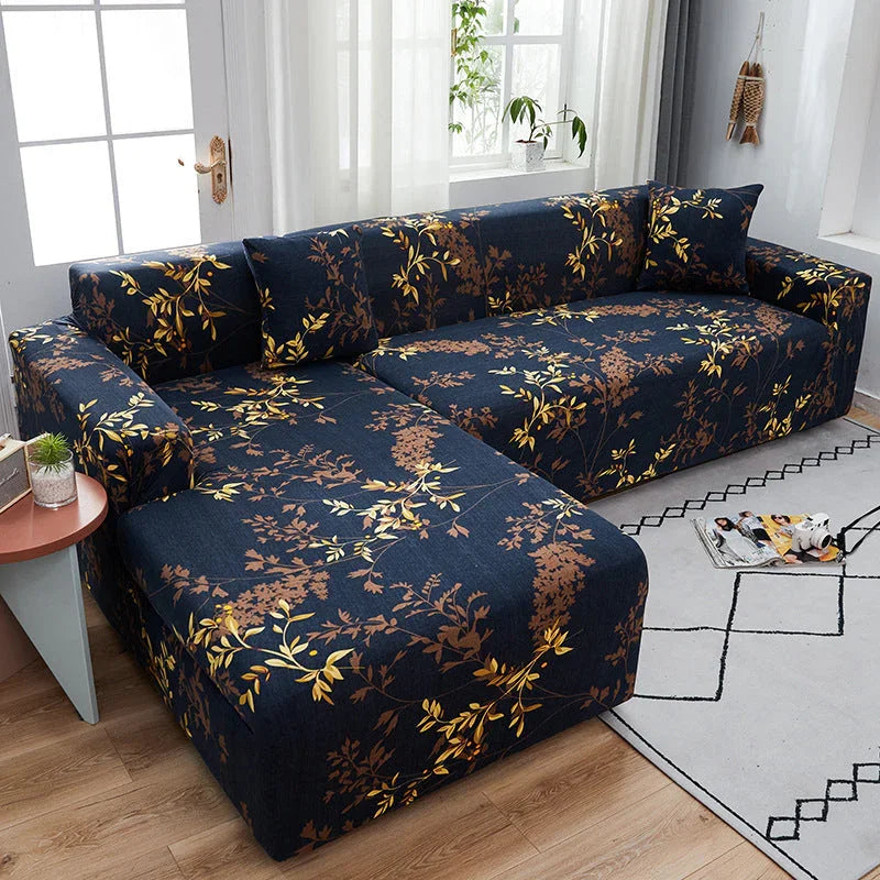 Corner Sofa Cover - Leavebow - Adaptable & Expandable - The Sofa Cover Crafter 