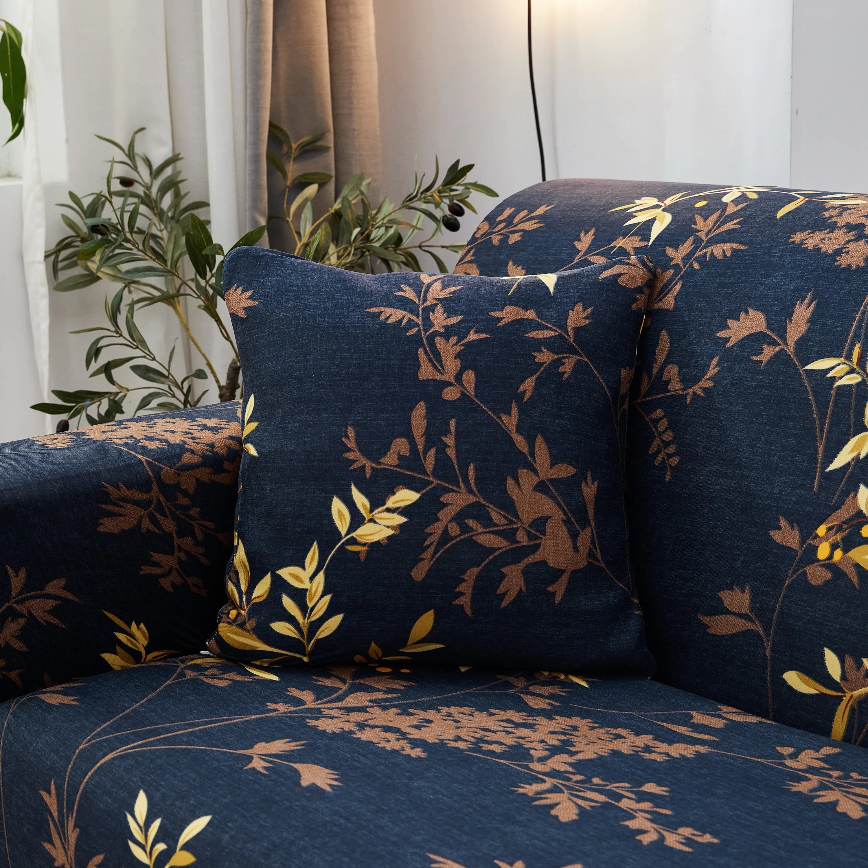 Corner Sofa Cover - Leavebow - Adaptable & Expandable - The Sofa Cover Crafter 