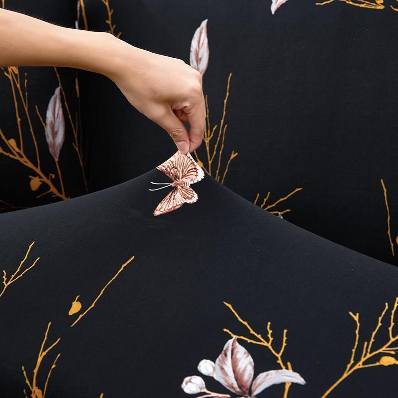 Corner Sofa Cover - Printemps - Adaptable & Expandable - The Sofa Cover Crafter 