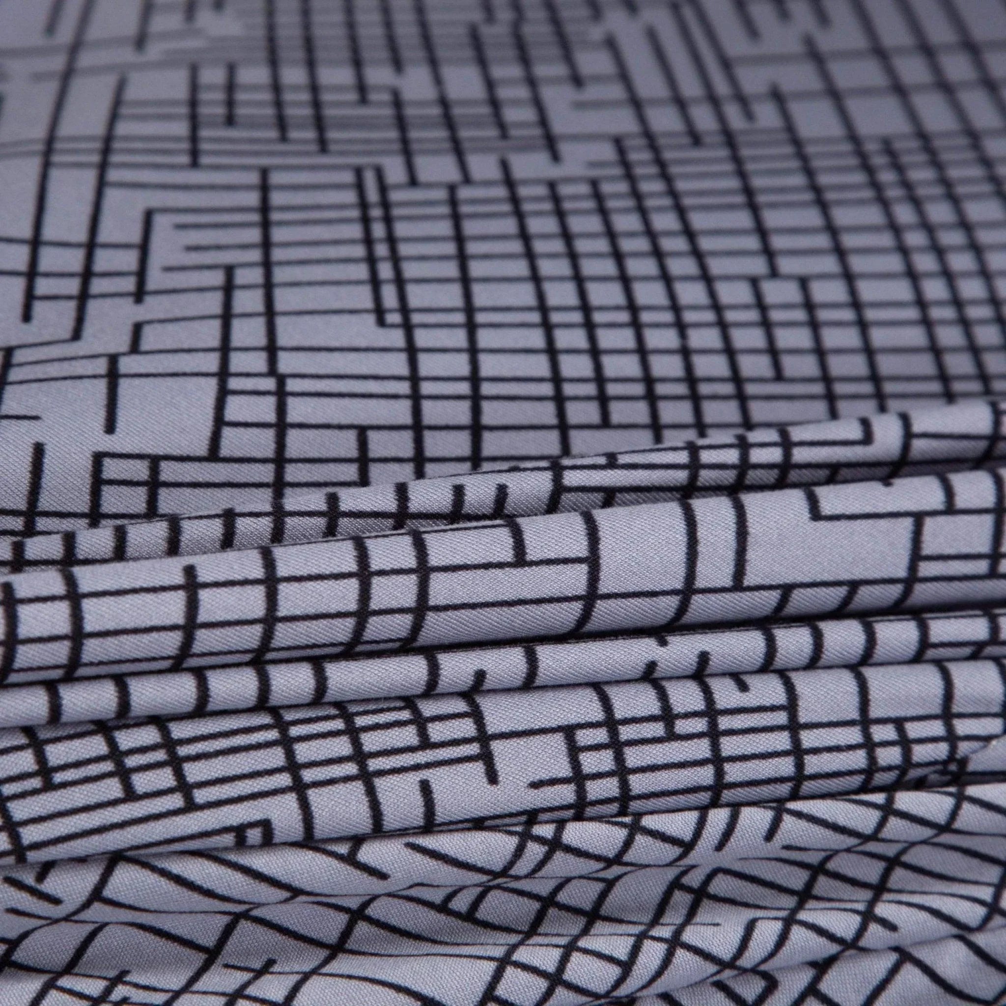 Pillow Cover - Cross pattern - Grey - The Sofa Cover Crafter 