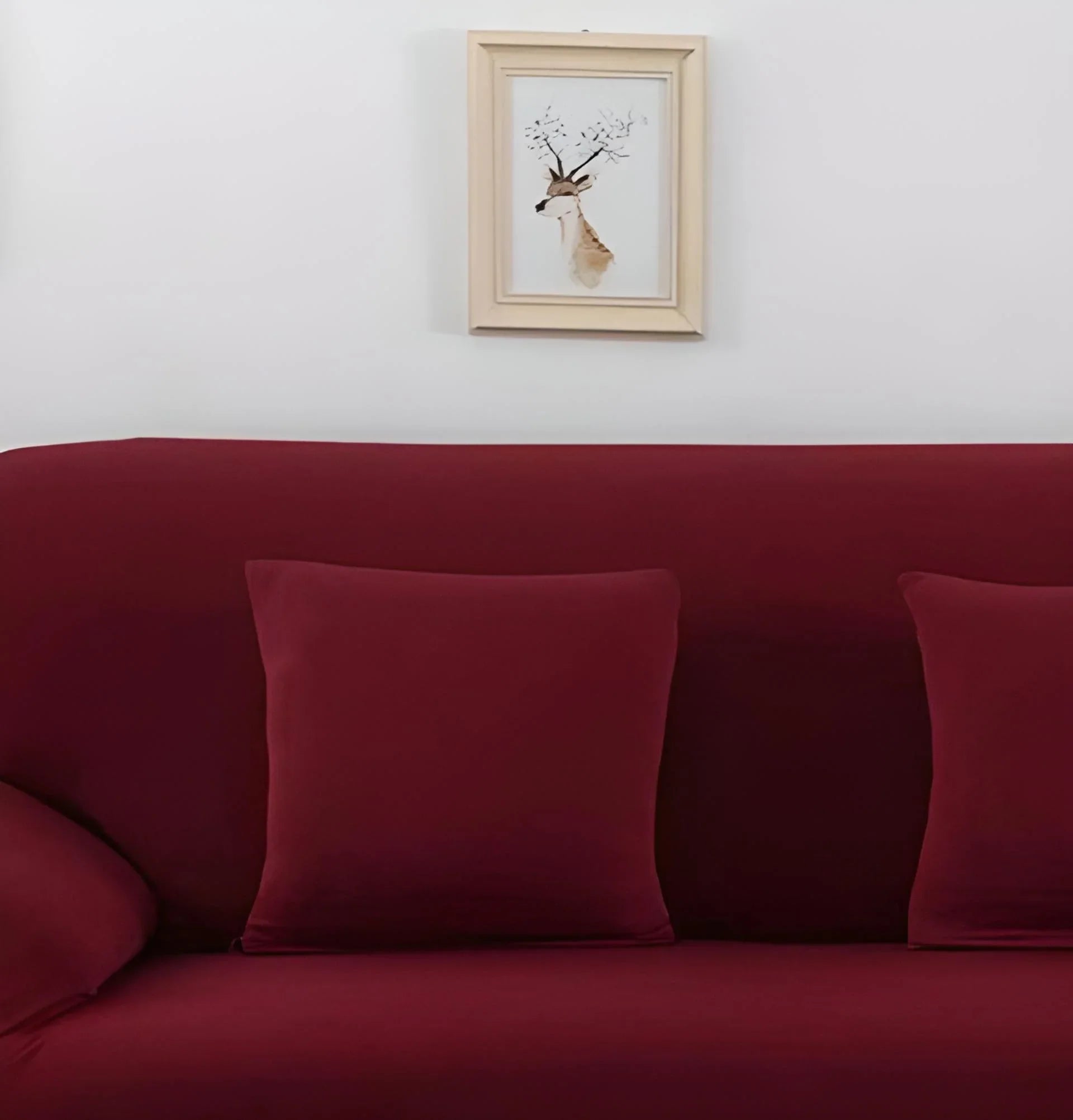 Pillow Cover - Garnet red - The Sofa Cover Crafter 