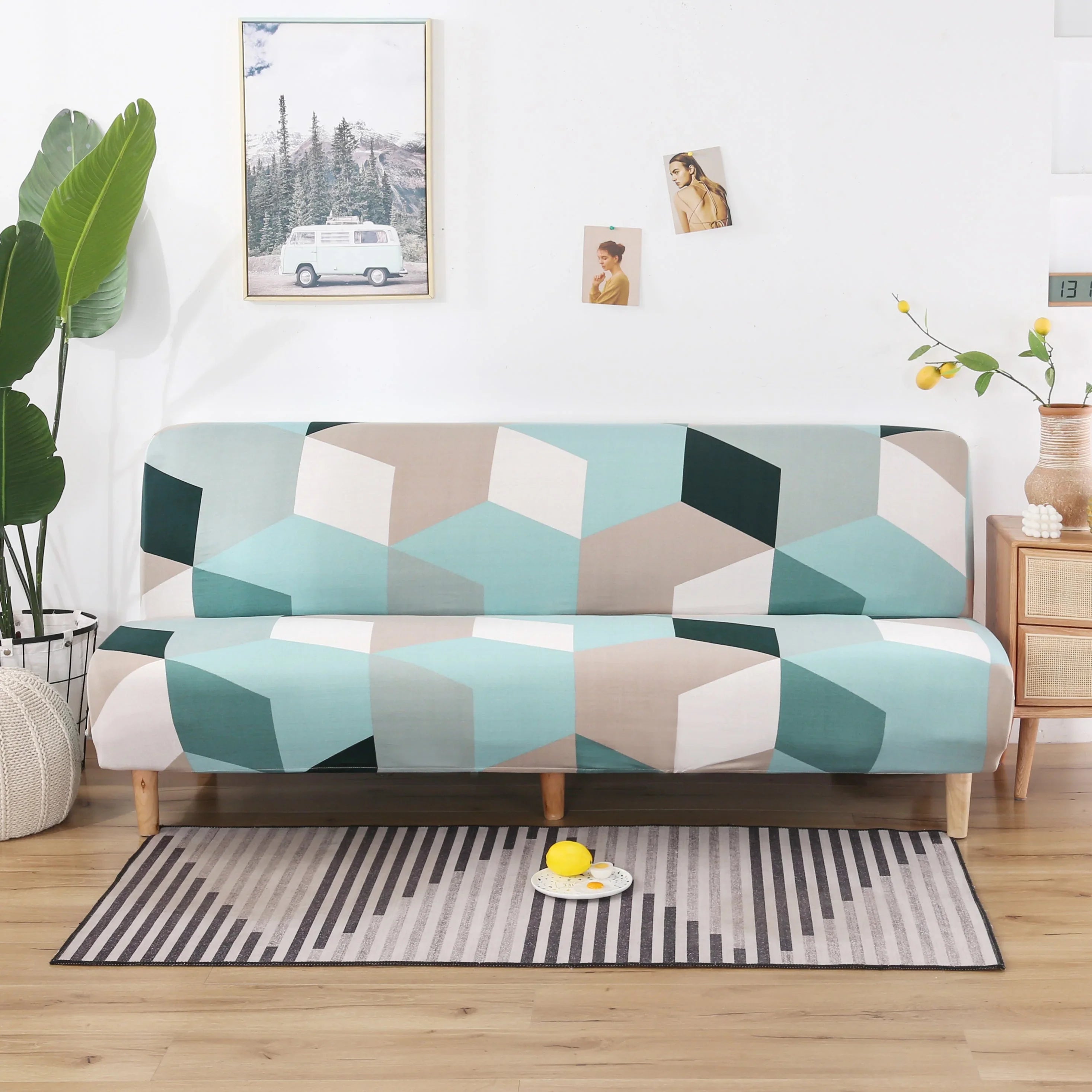 Sofa Bed Cover - Greenoo - Adaptable & Expandable - The Sofa Cover Crafter 