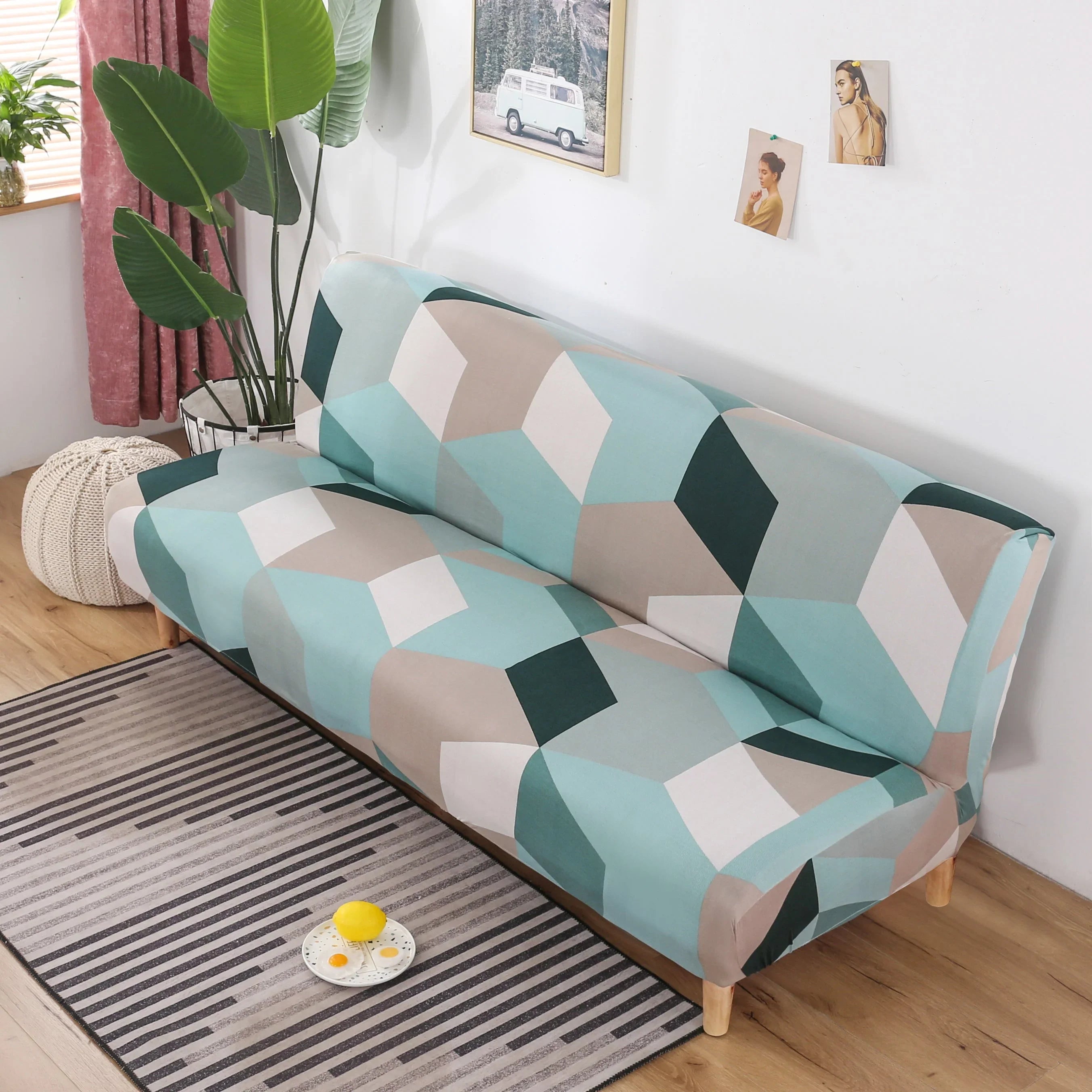 Sofa Bed Cover - Greenoo - Adaptable & Expandable - The Sofa Cover Crafter 