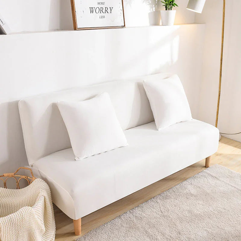 Sofa Bed Cover - Natural white - Adaptable & Expandable - The Sofa Cover Crafter 