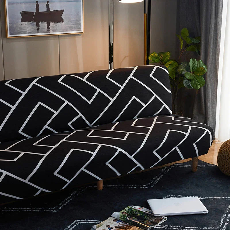 Sofa Bed Cover - Zigzagiela - Adaptable & Expandable - The Sofa Cover Crafter 