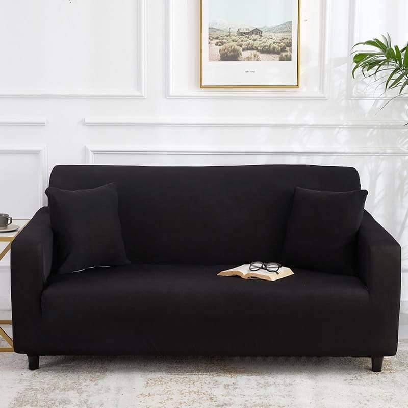 Sofa Cover - Black - Adaptable & Expandable - The Sofa Cover Crafter 