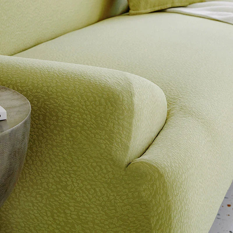 Sofa Cover -Bubble Gauze - Bean Green - Waterproof - The Sofa Cover Crafter 