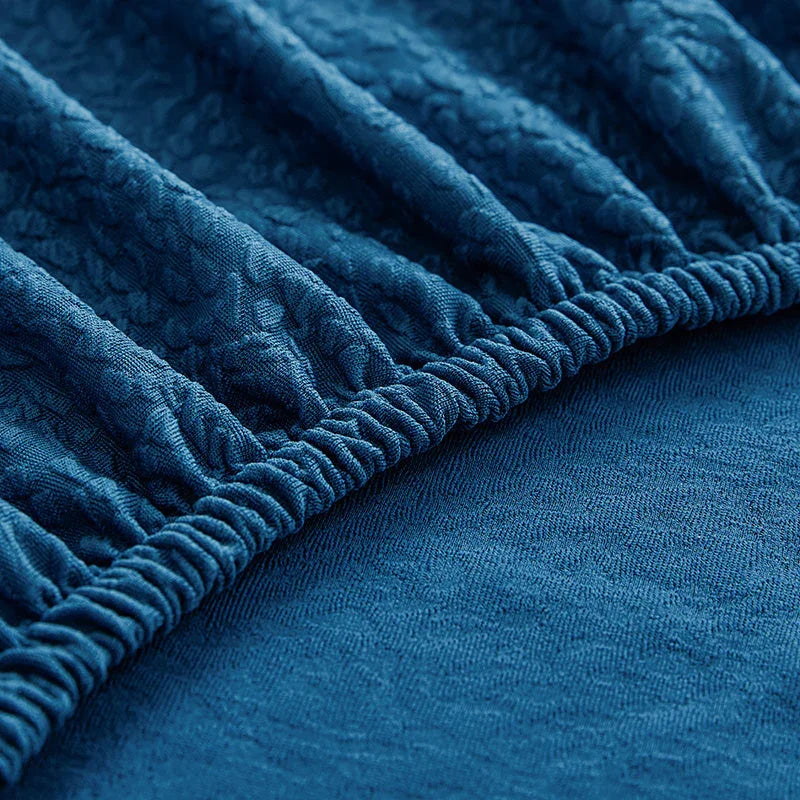 Sofa Cover -Bubble Gauze - Bright Blue - Waterproof - The Sofa Cover Crafter 