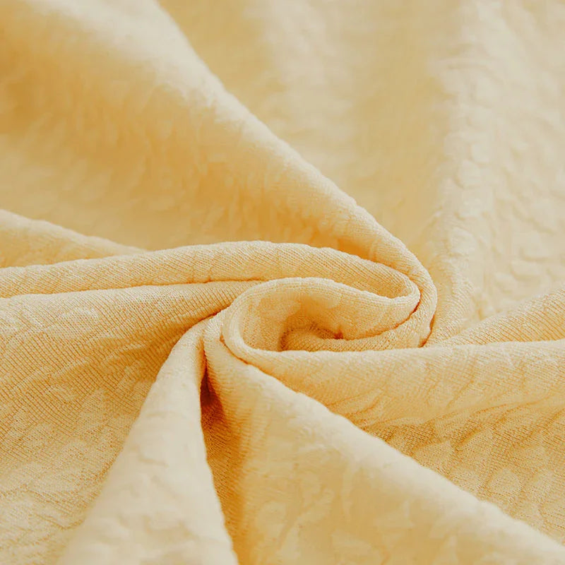 Sofa Cover -Bubble Gauze - Goose Yellow - Waterproof - The Sofa Cover Crafter 