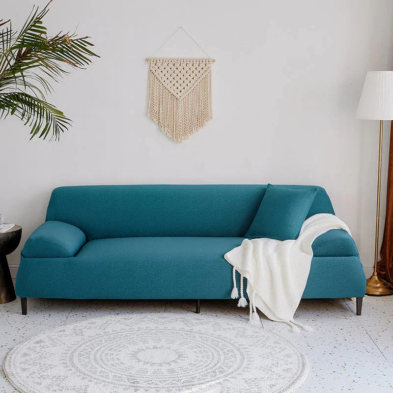 Sofa Cover -Bubble Gauze - Indigo - Waterproof - The Sofa Cover Crafter 