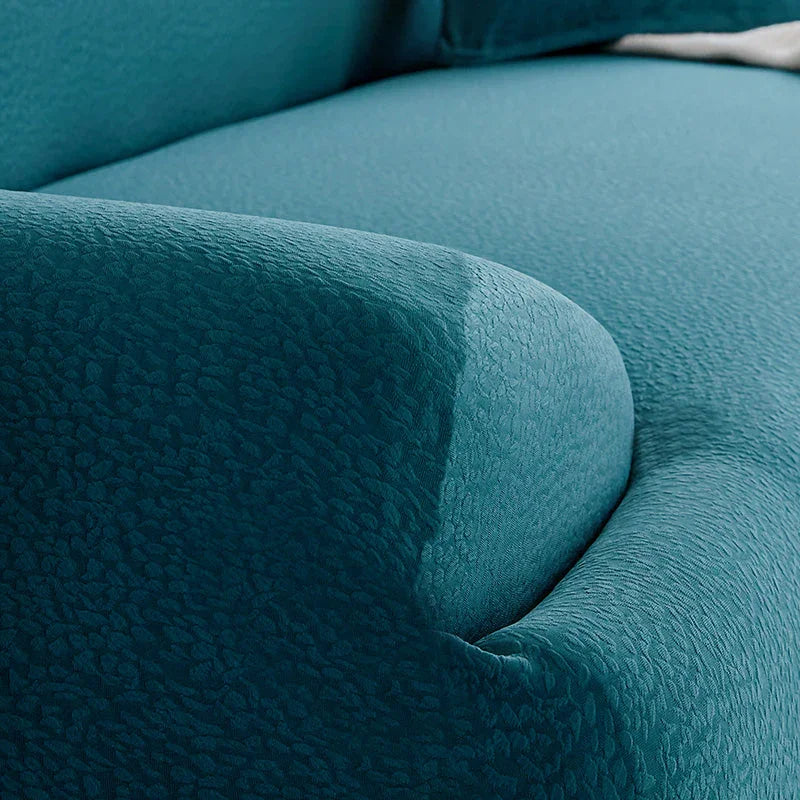 Sofa Cover -Bubble Gauze - Indigo - Waterproof - The Sofa Cover Crafter 