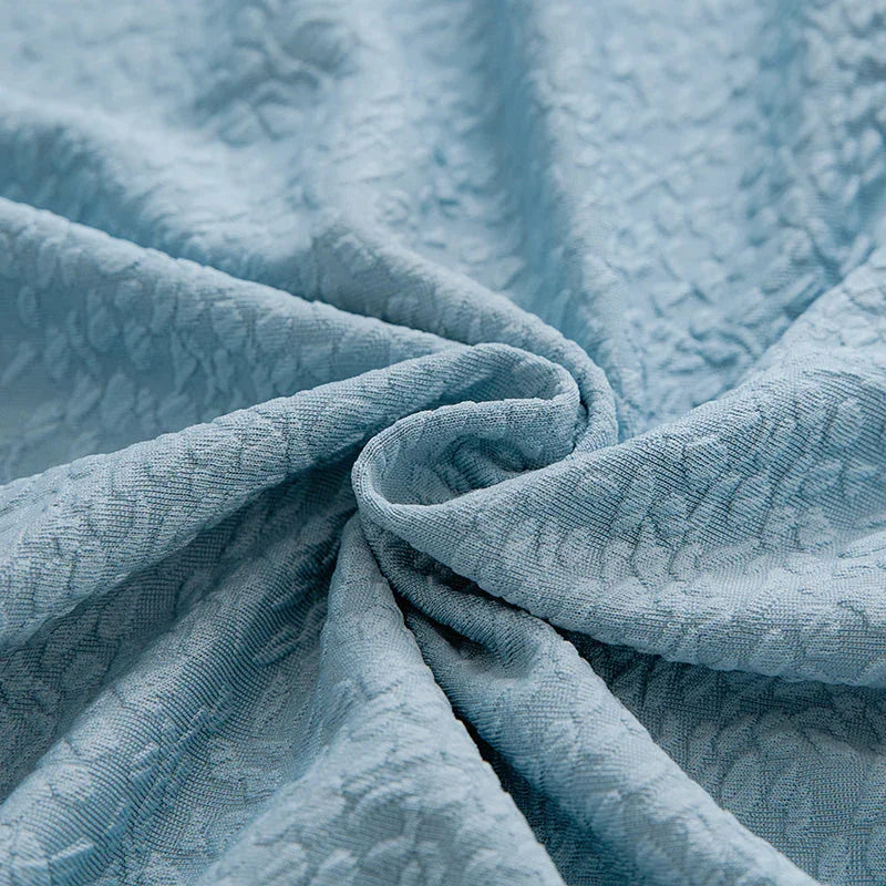 Sofa Cover -Bubble Gauze - Light Blue - Waterproof - The Sofa Cover Crafter 
