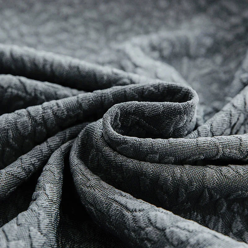 Sofa Cover -Bubble Gauze - Medium Gray - Waterproof - The Sofa Cover Crafter 