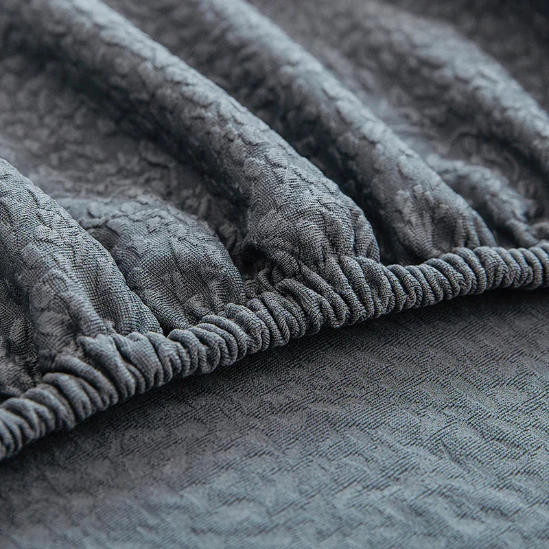 Sofa Cover -Bubble Gauze - Medium Gray - Waterproof - The Sofa Cover Crafter 