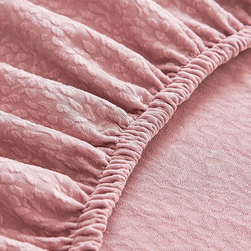 Sofa Cover -Bubble Gauze - Mist Pink - Waterproof - The Sofa Cover Crafter 