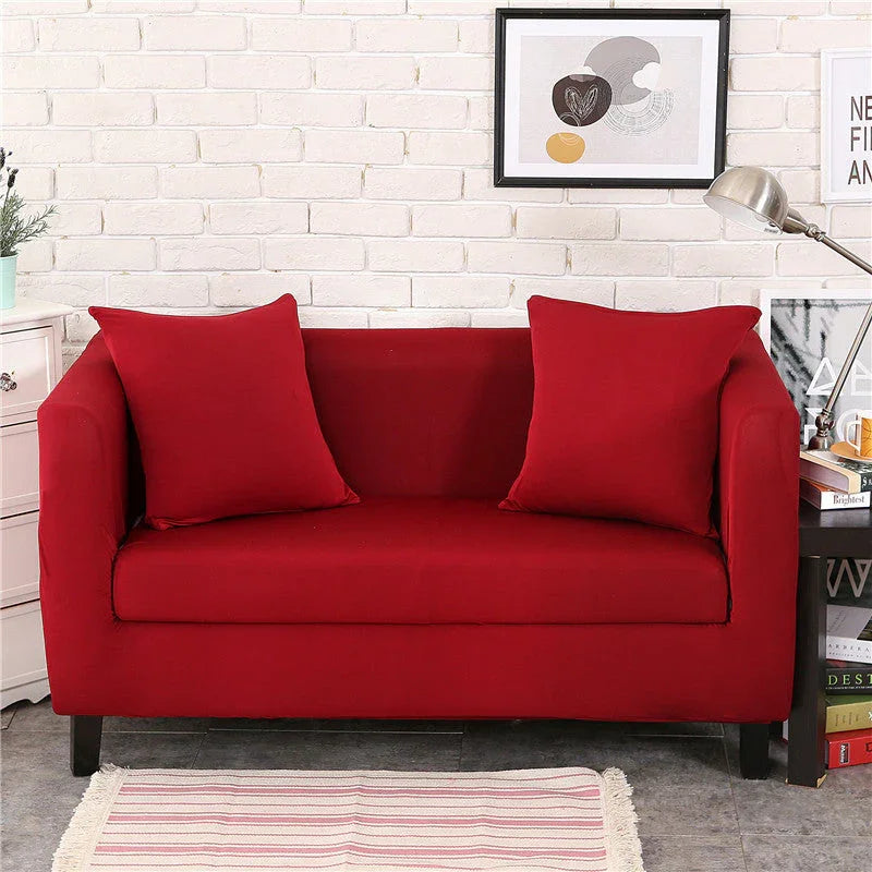 Sofa Cover - Burgundy - Adaptable & Expandable - The Sofa Cover Crafter 