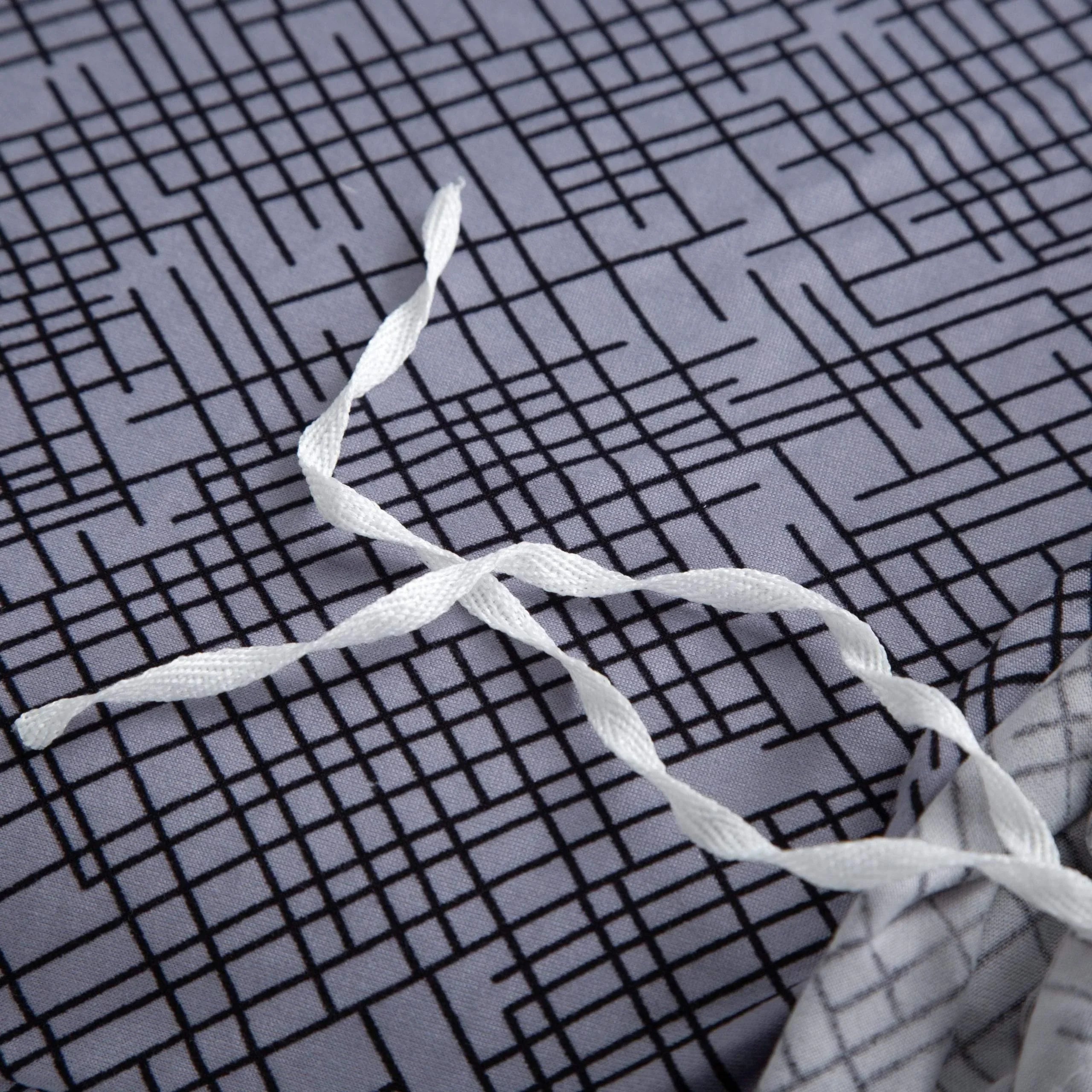 Sofa Cover - Cross pattern - Grey - Adaptable & Expandable - The Sofa Cover Crafter 
