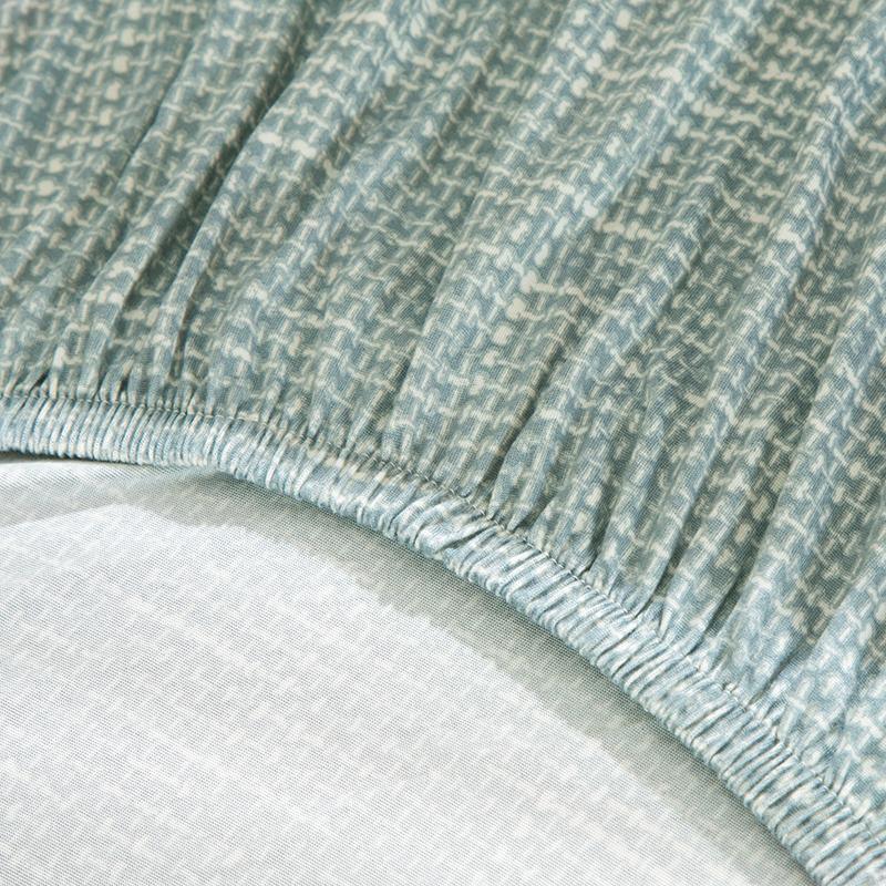 Sofa Cover - Cross pattern - Pastel Green - Adaptable & Expandable - The Sofa Cover Crafter 