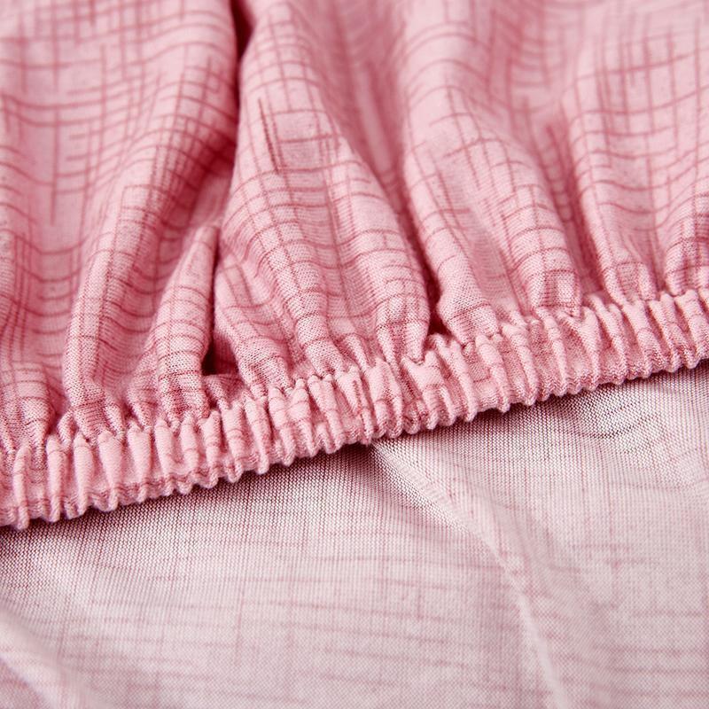 Sofa Cover - Cross pattern - Pink - Adaptable & Expandable - The Sofa Cover Crafter 