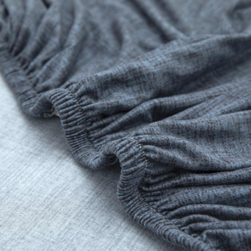 Sofa Cover - Cross pattern - Slate Blue - Adaptable & Expandable - The Sofa Cover Crafter 