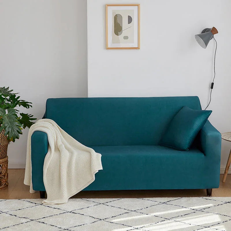 Sofa Cover - Forest Green - Adaptable & Expandable - The Sofa Cover Crafter 