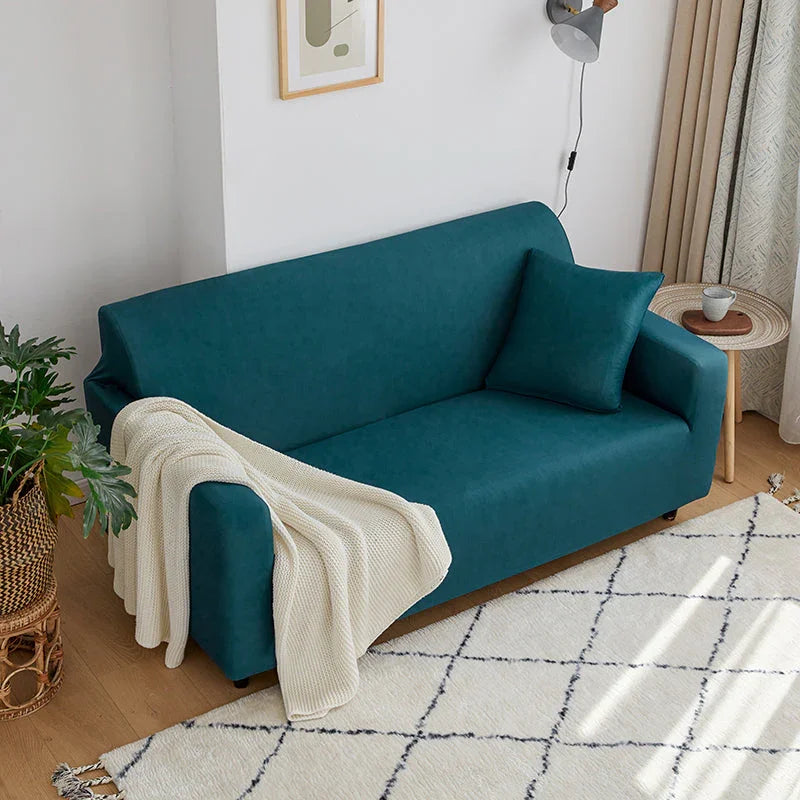 Sofa Cover - Forest Green - Adaptable & Expandable - The Sofa Cover Crafter 