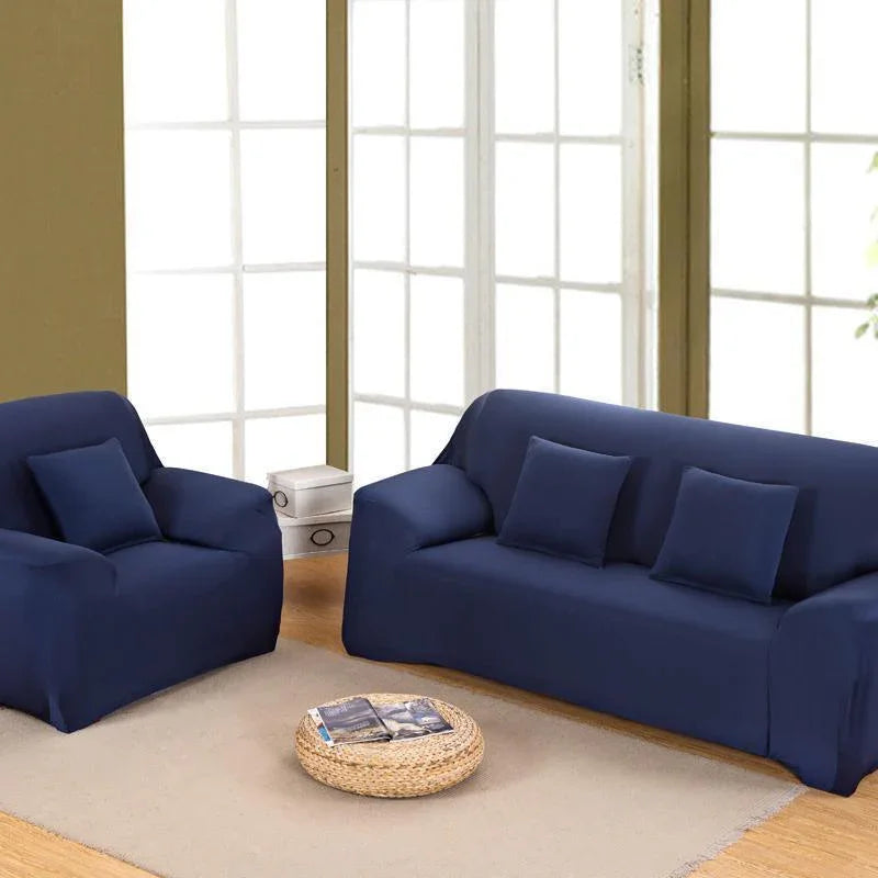 Sofa Cover - Night Blue - Adaptable & Expandable - The Sofa Cover Crafter 