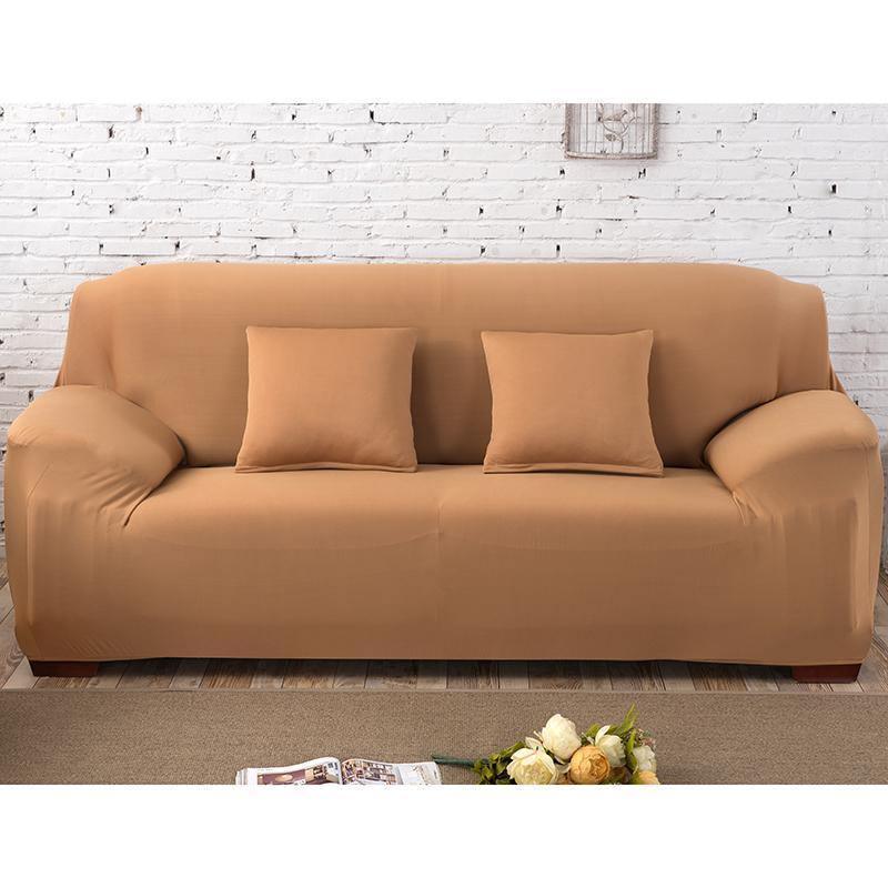 Sofa Cover - Ocher - Adaptable & Expandable - The Sofa Cover Crafter 