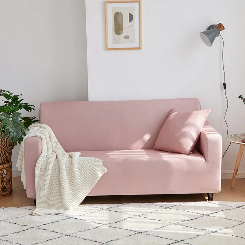 Sofa Cover - Pink lemonade - Adaptable & Expandable - The Sofa Cover Crafter 