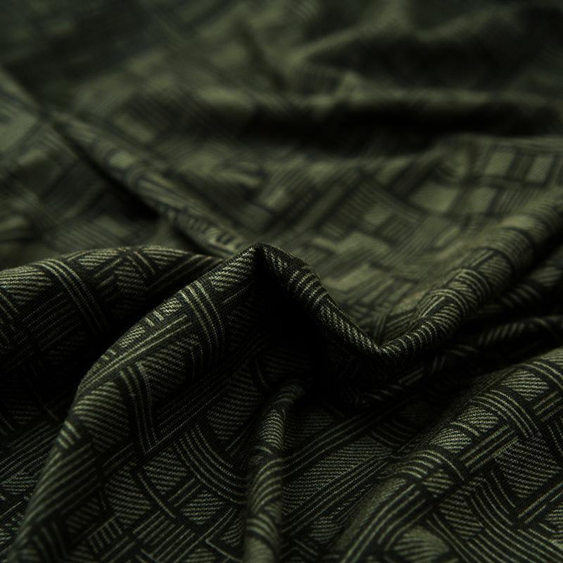 Sofa Cover - Rectangle Pattern - Olive green - Adaptable & Expandable - The Sofa Cover Crafter 