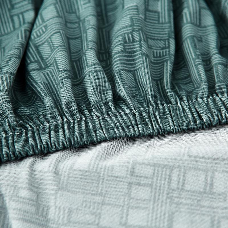 Sofa Cover - Rectangle Pattern - Pastel Green - Adaptable & Expandable - The Sofa Cover Crafter 