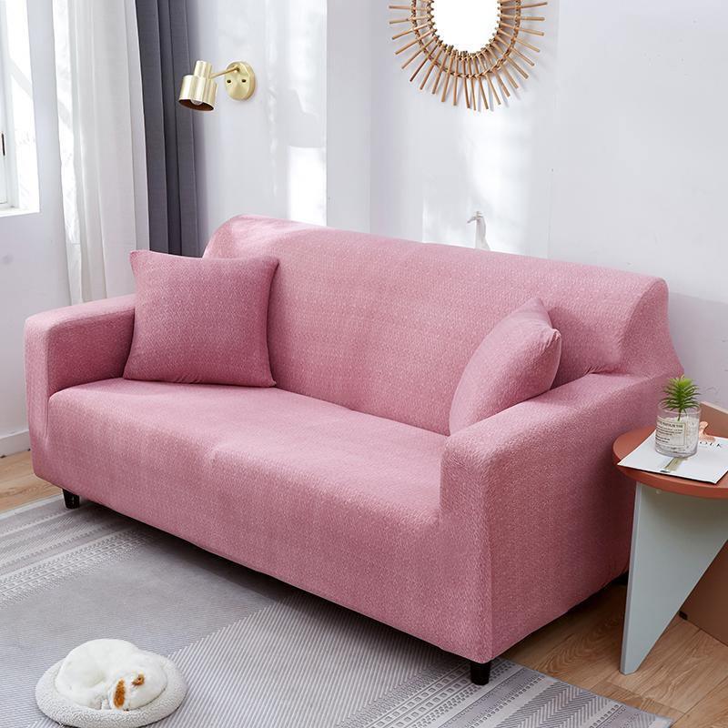 Sofa Cover - Spotted Pattern - Candy Pink - Adaptable & Expandable - The Sofa Cover Crafter 