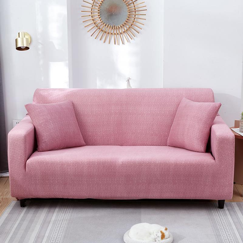 Sofa Cover - Spotted Pattern - Candy Pink - Adaptable & Expandable - The Sofa Cover Crafter 