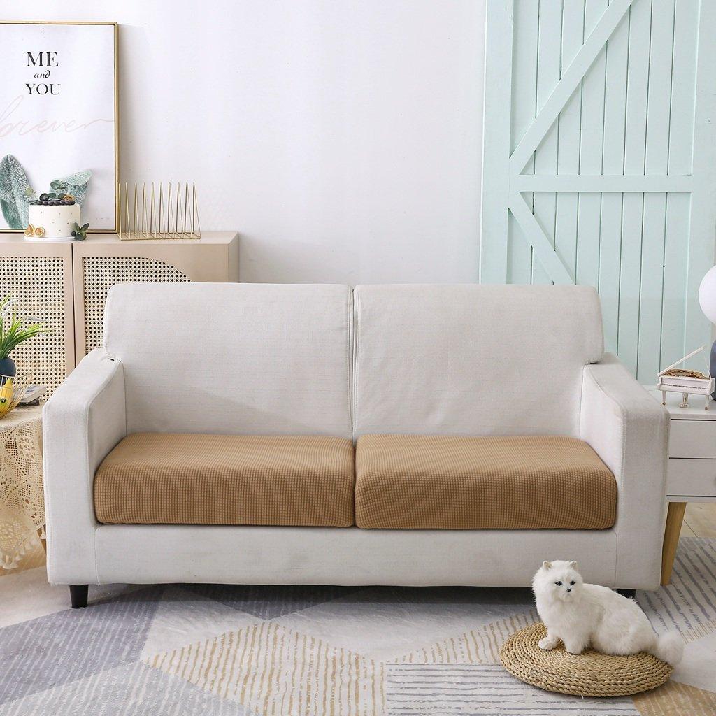 Sofa Cushion Cover - Narrow Jacquard - Chestnut Brown - The Sofa Cover Crafter 