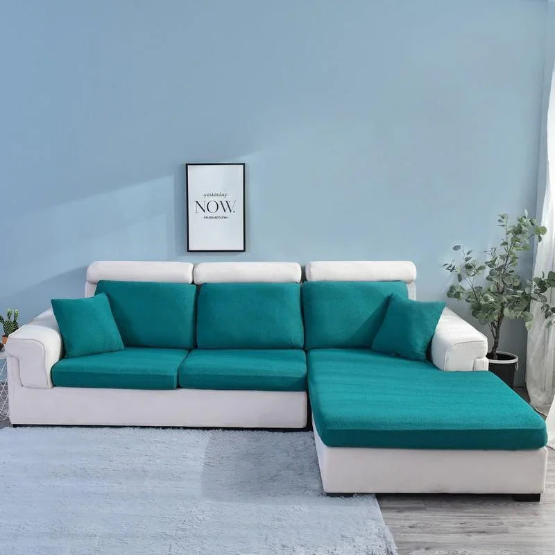Sofa Cushion Cover Waterproof - Emerald green - The Sofa Cover Crafter 