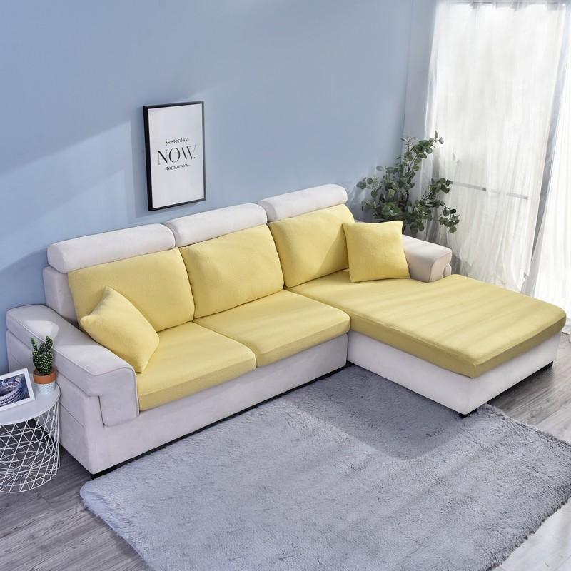 Sofa Cushion Cover Waterproof - Yellow - The Sofa Cover Crafter 