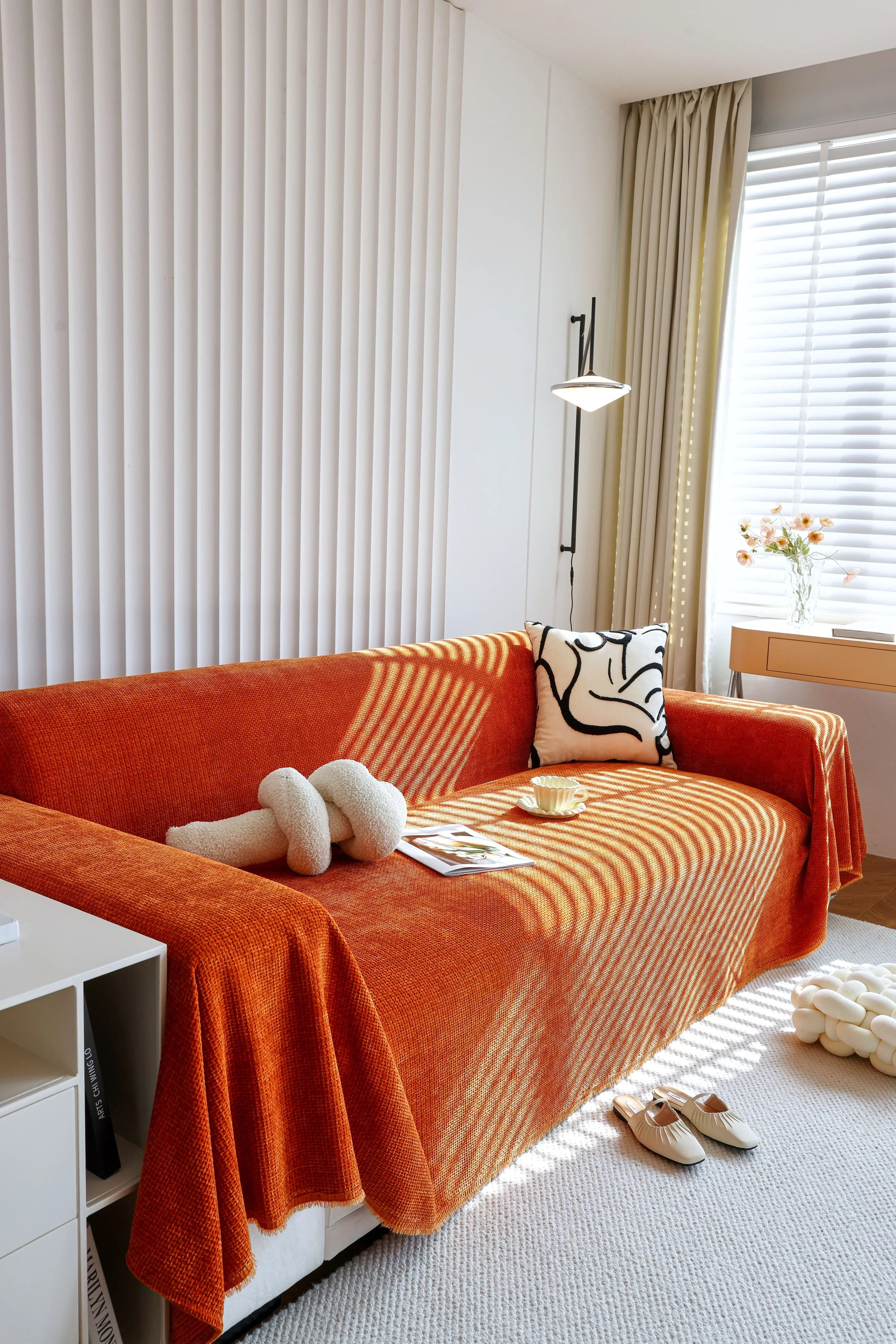Sofa Throw - Coveri - Caramel - The Sofa Cover Crafter 