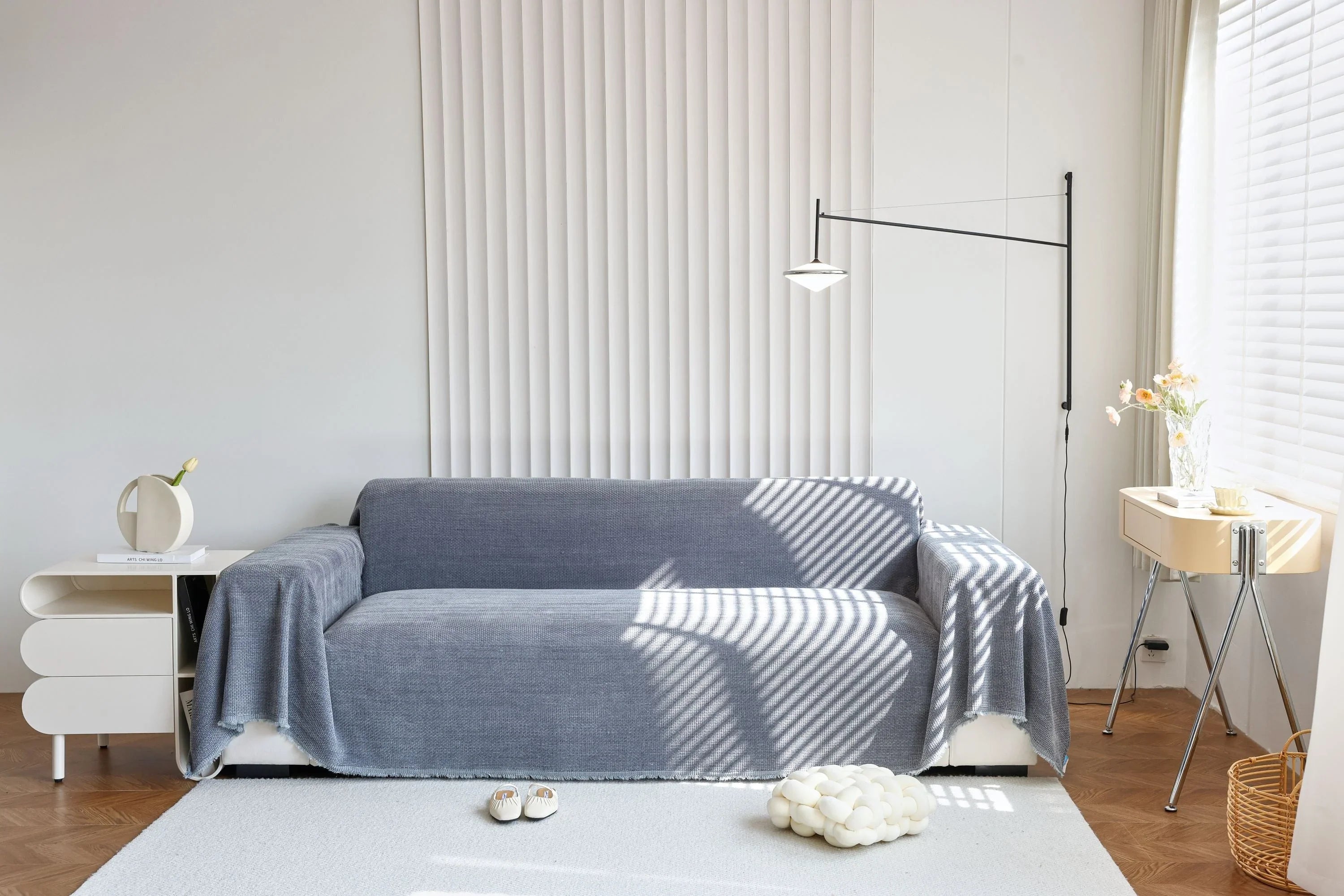 Sofa Throw - Coveri - Dark Gray - The Sofa Cover Crafter 