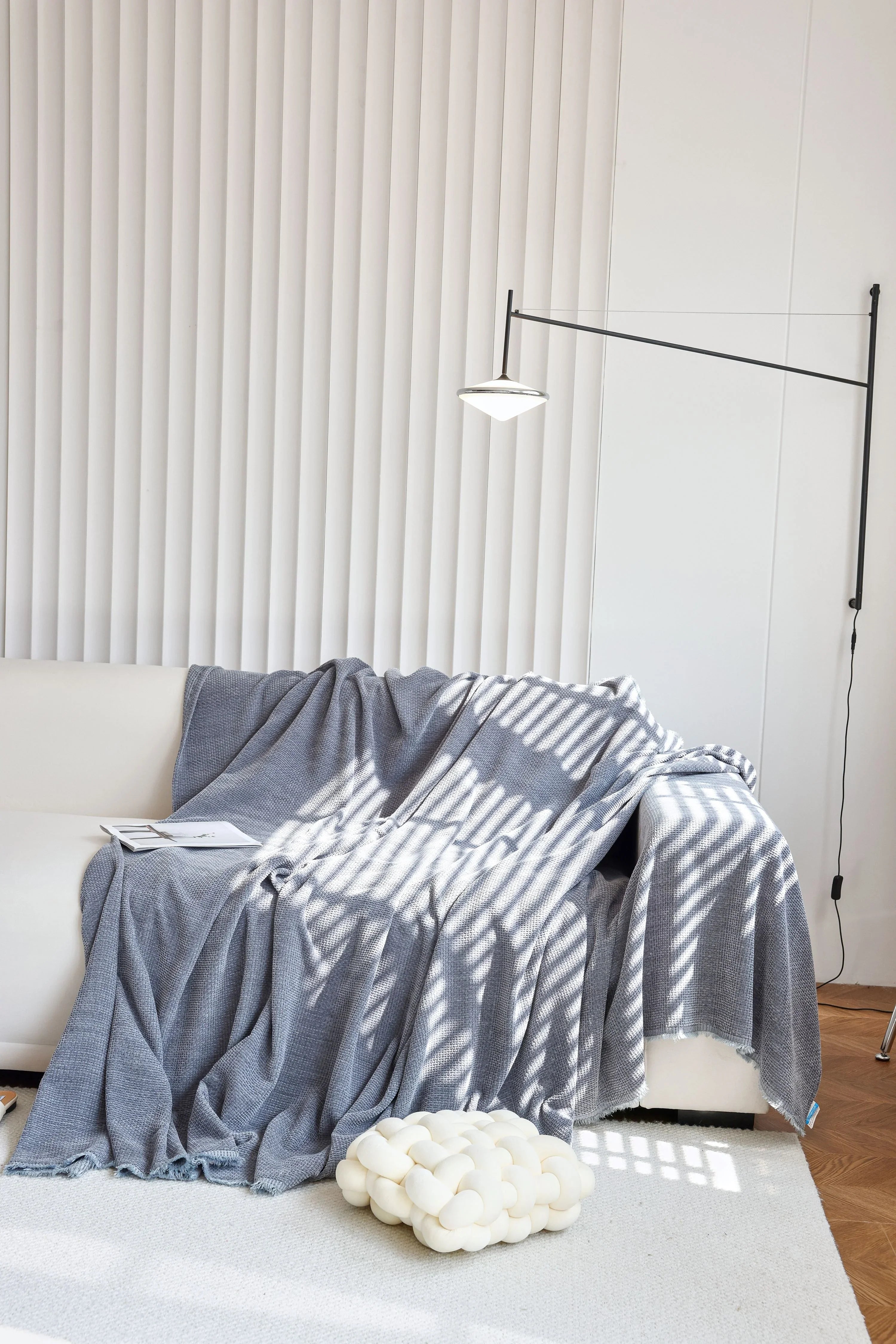 Sofa Throw - Coveri - Dark Gray - The Sofa Cover Crafter 