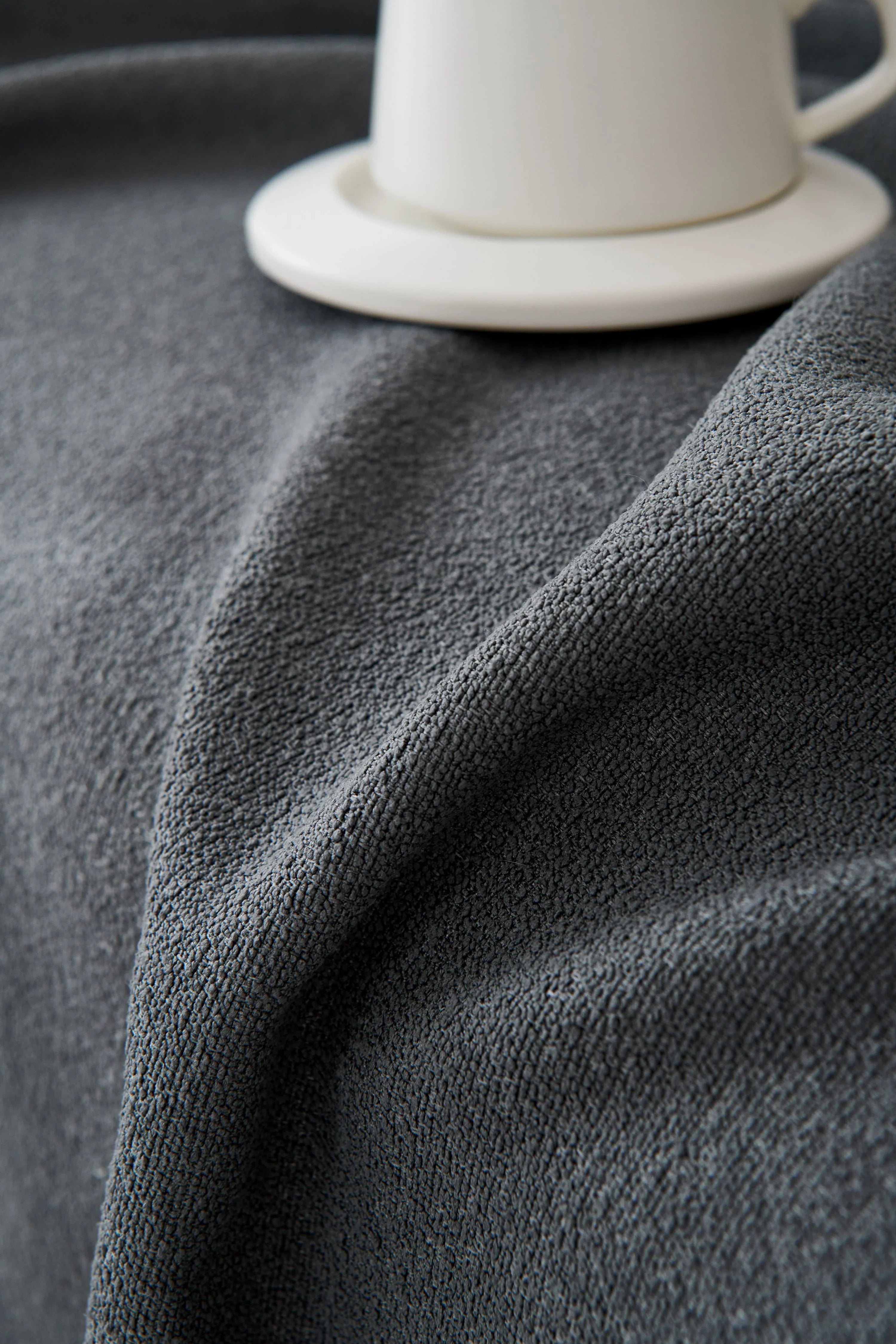 Sofa Throw - Mousoon - Dark Gray - The Sofa Cover Crafter 