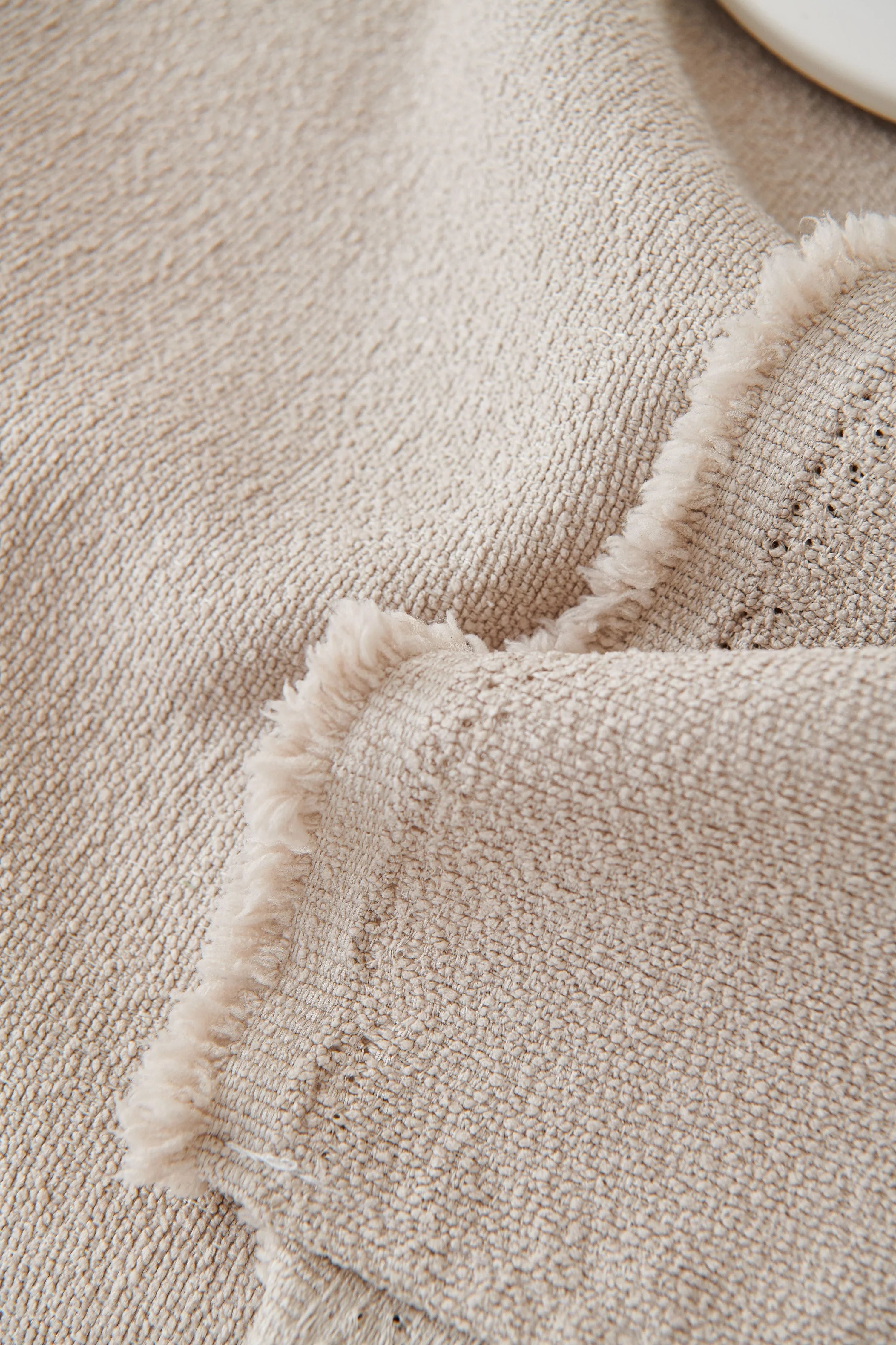 Sofa Throw - Mousoon - Milk Tea - The Sofa Cover Crafter 