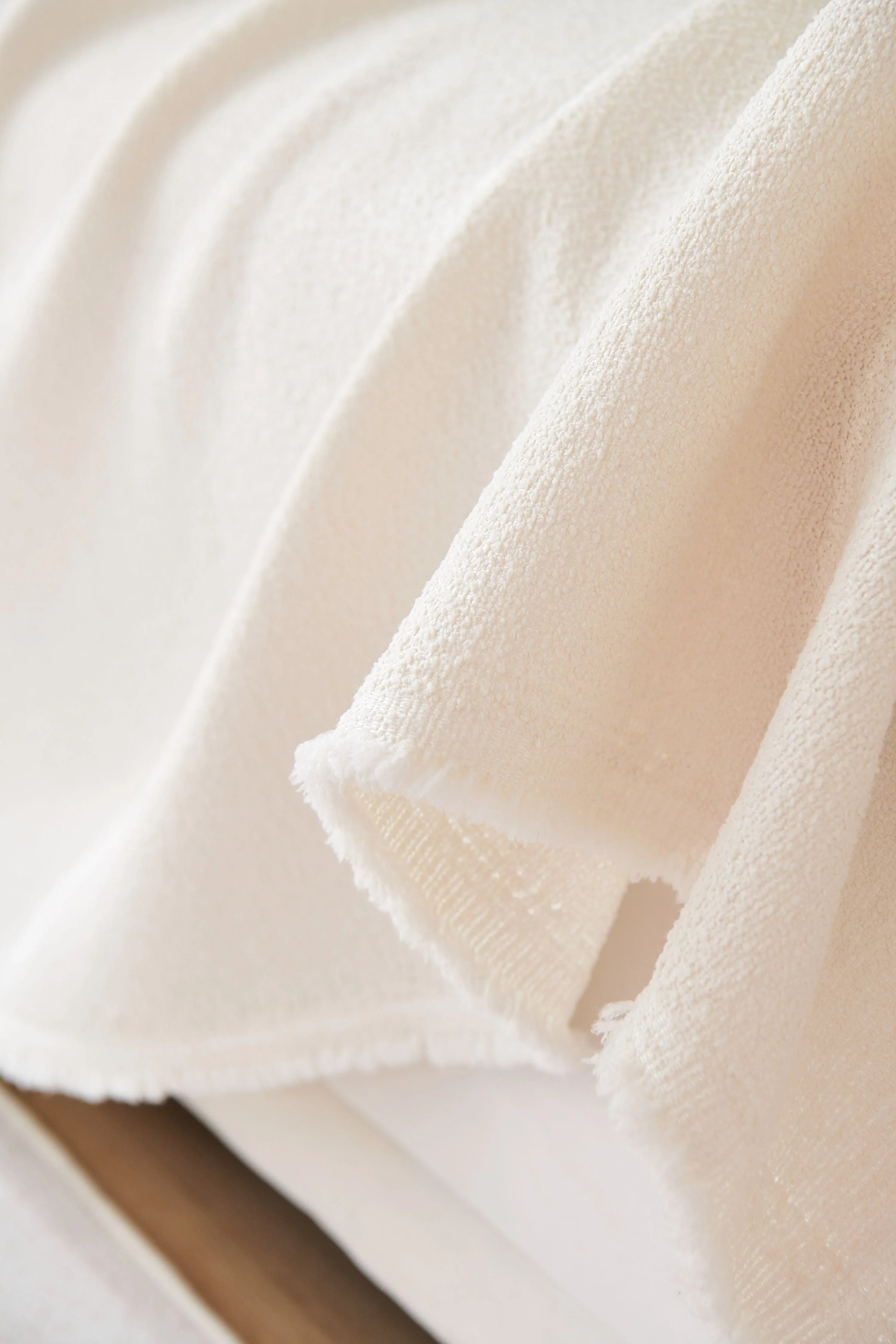 Sofa Throw - Mousoon - Off White - The Sofa Cover Crafter 