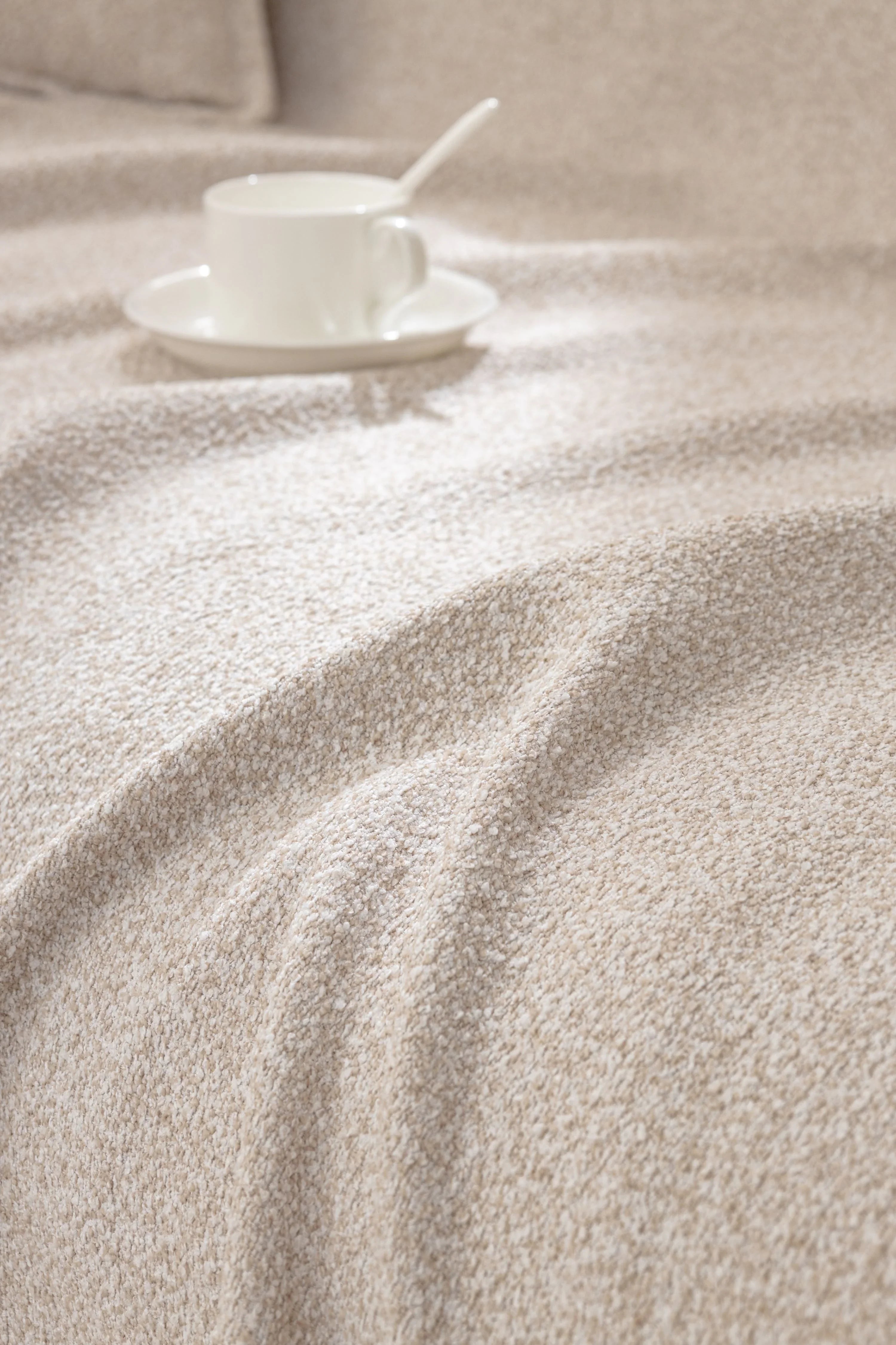 Sofa Throw - Pixlane - Milk Tea - The Sofa Cover Crafter 