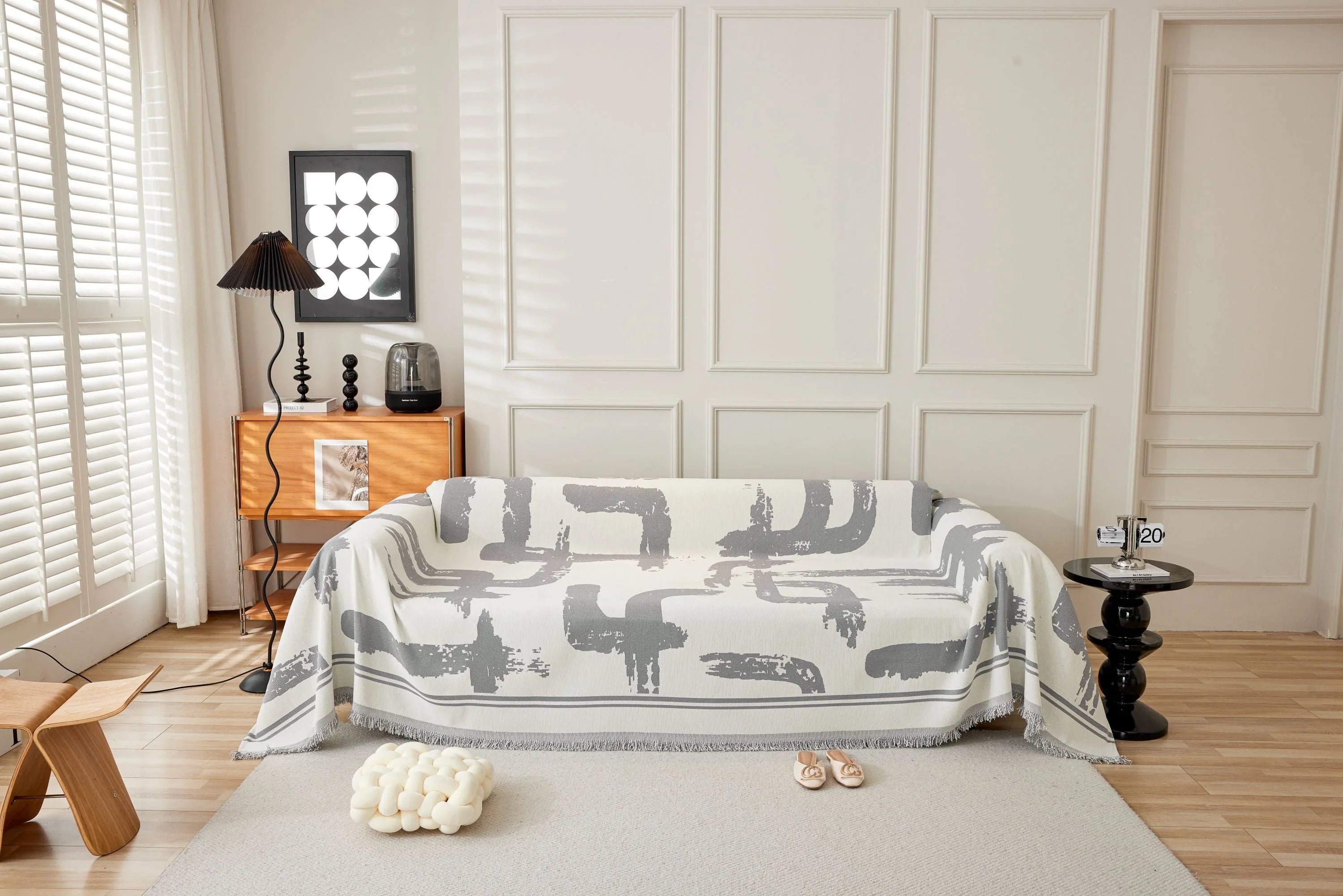 Sofa Throw - Skymoore - Grey - The Sofa Cover Crafter 