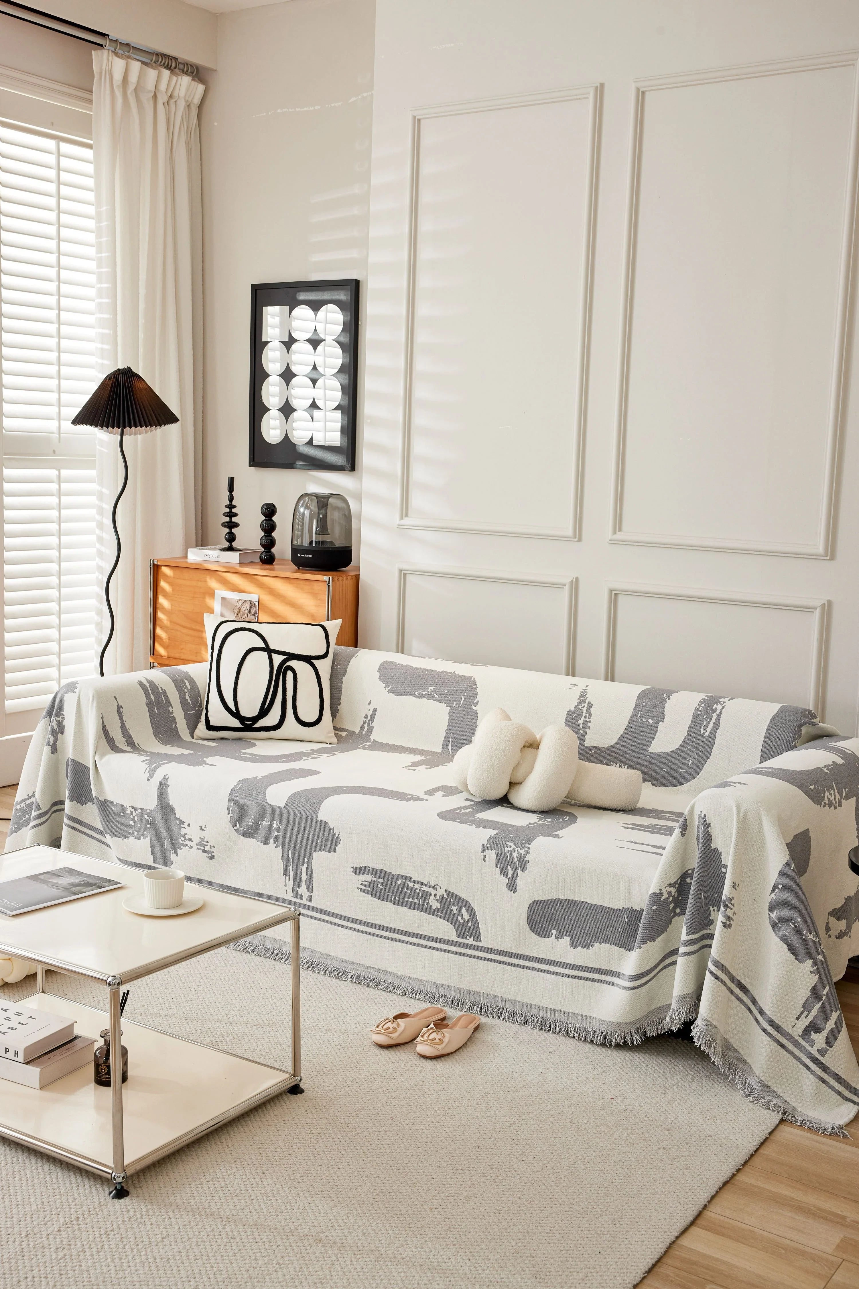 Sofa Throw - Skymoore - Grey - The Sofa Cover Crafter 