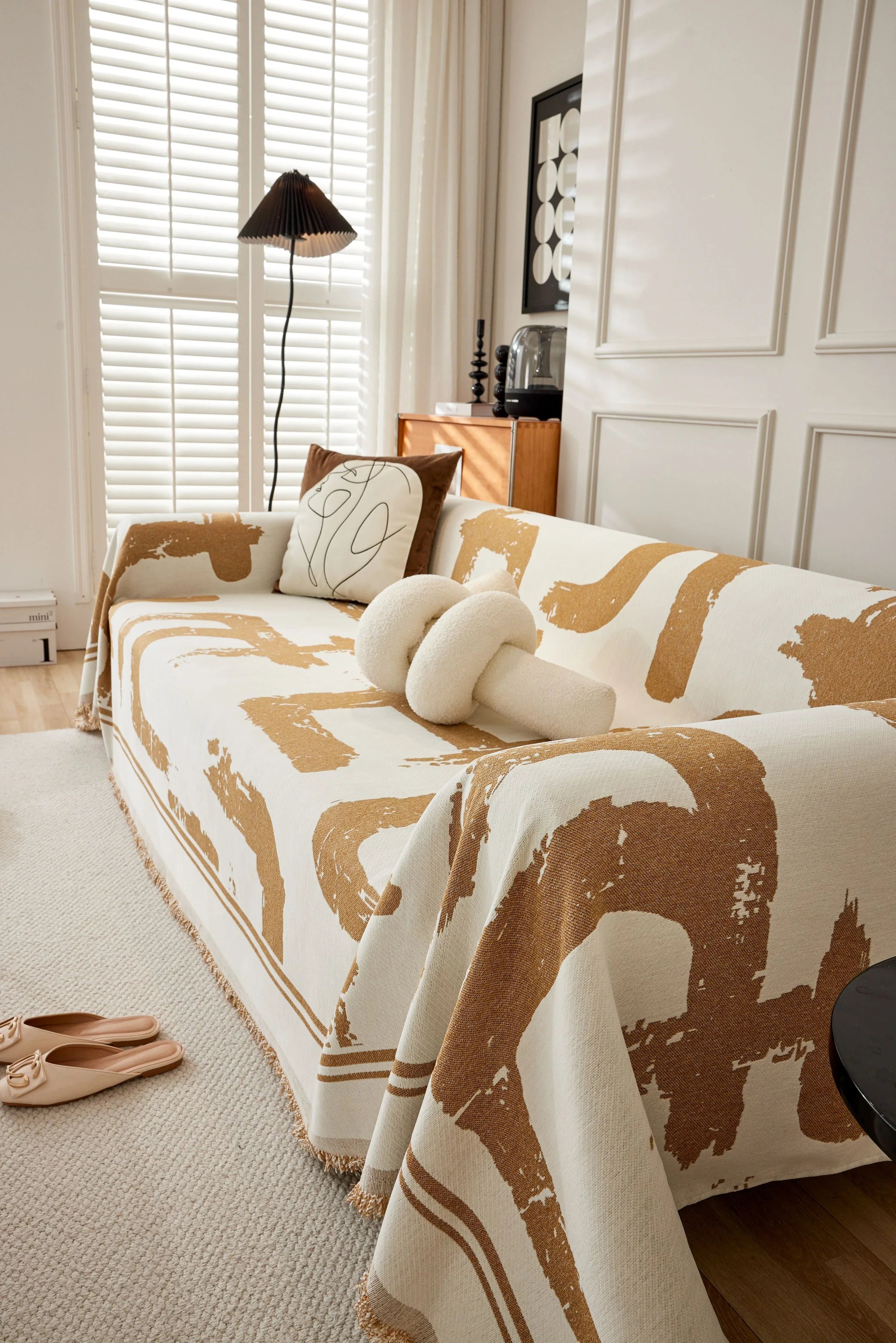 Sofa Throw - Skymoore - Khaki - The Sofa Cover Crafter 