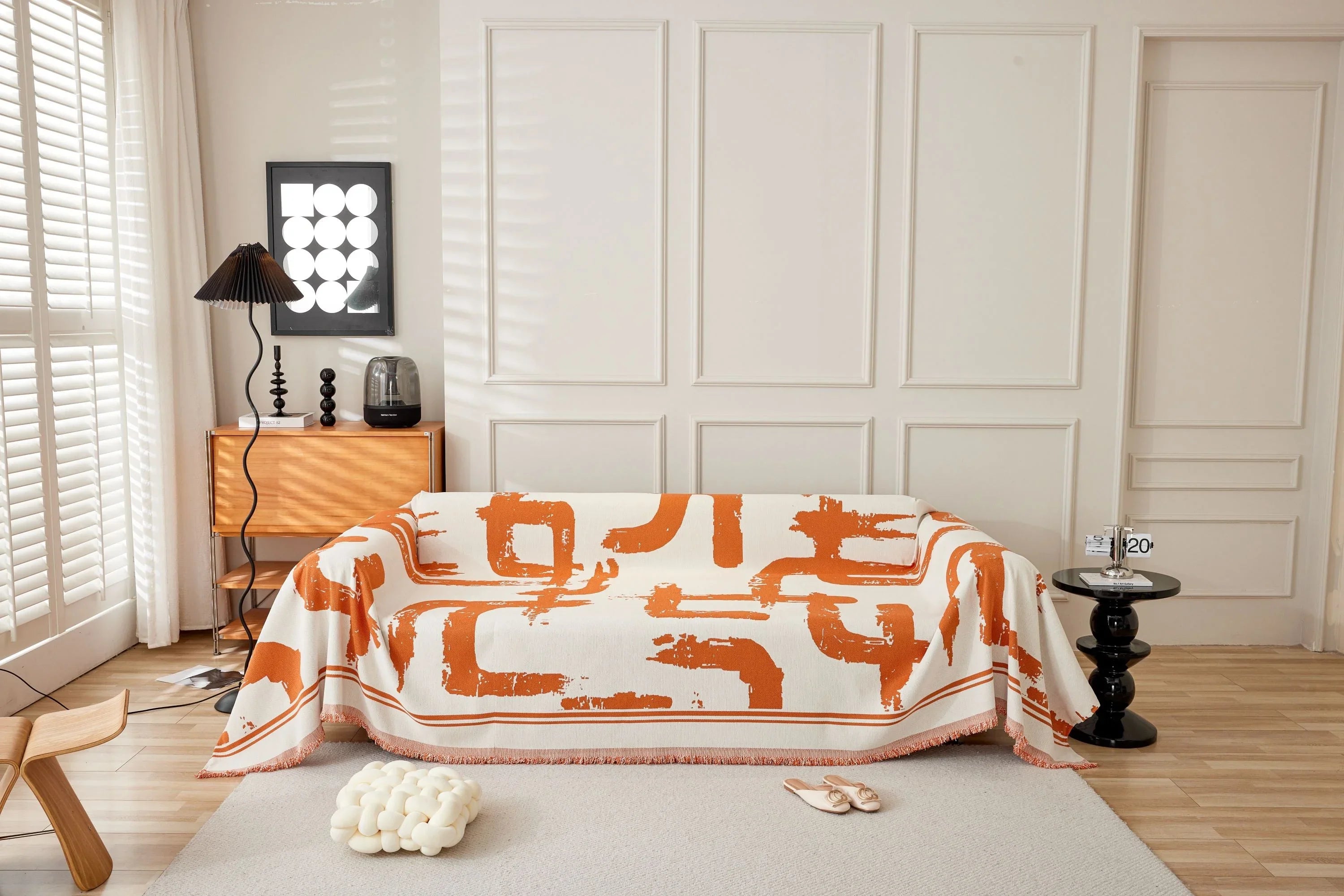Sofa Throw - Skymoore - Orange - The Sofa Cover Crafter 