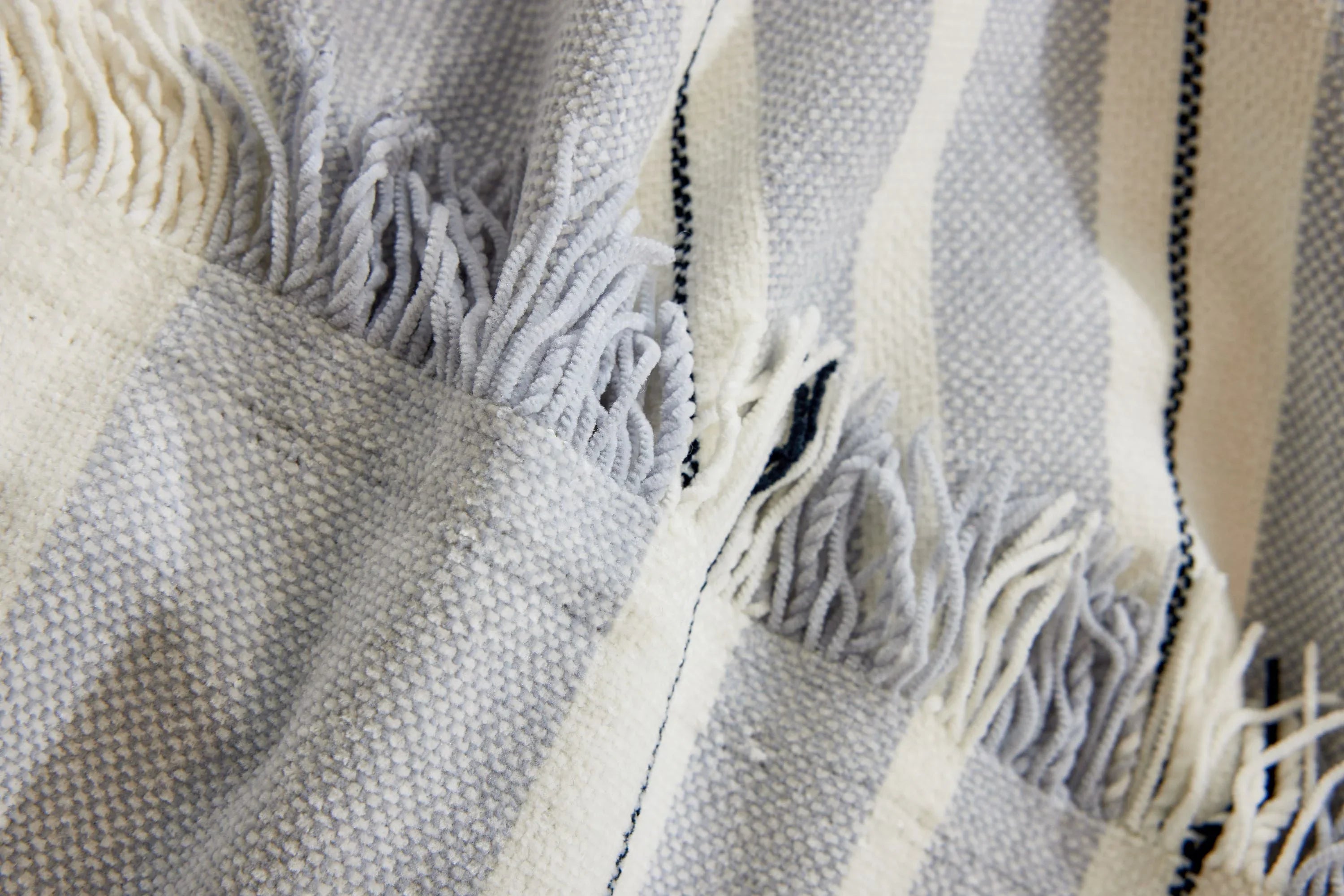 Sofa Throw - Striniara - Cross Gray - The Sofa Cover Crafter 